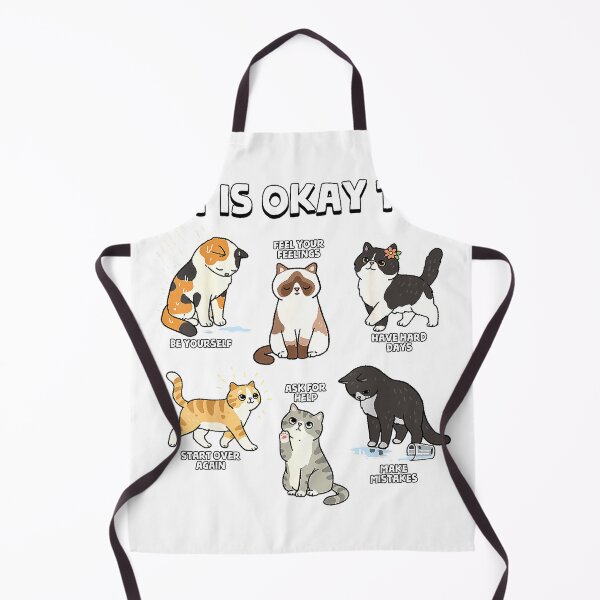 Item preview, Motivational Cats It is Okay to Kawaii Cat School Counsellor T-Shirt designed and sold by Julian Segers.