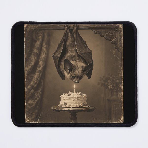 Item preview, Victorian Bat Birthday for Gothic Bat Lovers designed and sold by POD DYNASTY | Original Print On Demand T-Shirt Graphics.