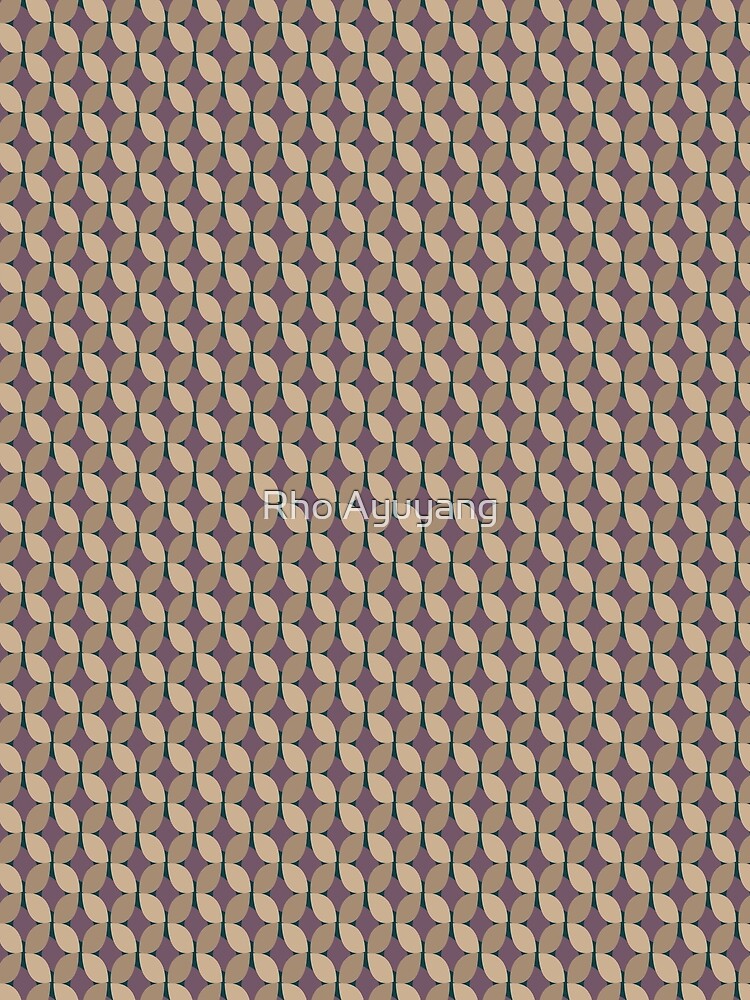 Thumbnail 3 of 3, Scarf, Lotus tile pattern designed and sold by Rho5.