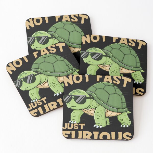 Item preview, Not Fast Just Furious Turtle Funny Attitude Meme designed and sold by linendaust.
