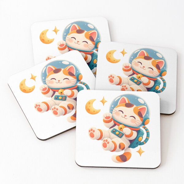 Item preview, Cute Astronaut Cat Floating in Space designed and sold by Funny meme.