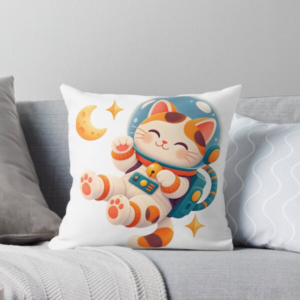 Item preview, Cute Astronaut Cat Floating in Space designed and sold by Funny meme.
