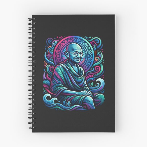 Item preview, Mahatma Gandhi Vibrant Spiritual Vision Illustration designed and sold by Owcomm.