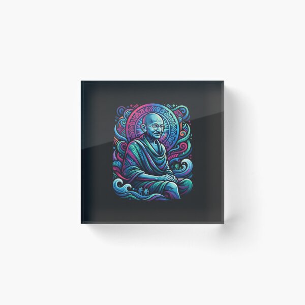 Item preview, Mahatma Gandhi Vibrant Spiritual Vision Illustration designed and sold by Owcomm.