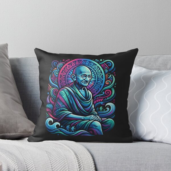 Item preview, Mahatma Gandhi Vibrant Spiritual Vision Illustration designed and sold by Owcomm.