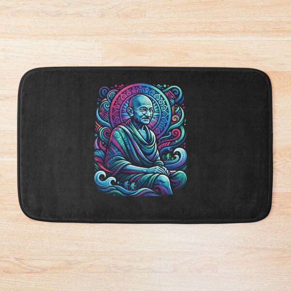Item preview, Mahatma Gandhi Vibrant Spiritual Vision Illustration designed and sold by Owcomm.