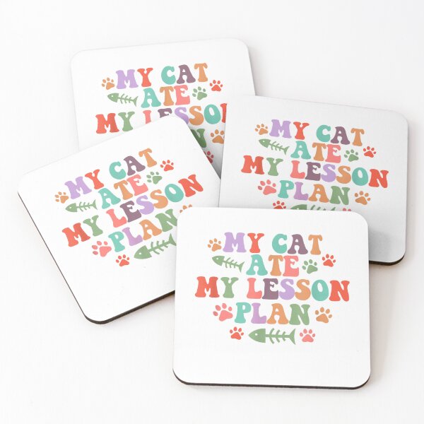 Item preview, My Cat Ate My Lesson Plan Funny Teacher Cat Lover Cat Mom T-Shirt designed and sold by Julian Segers.