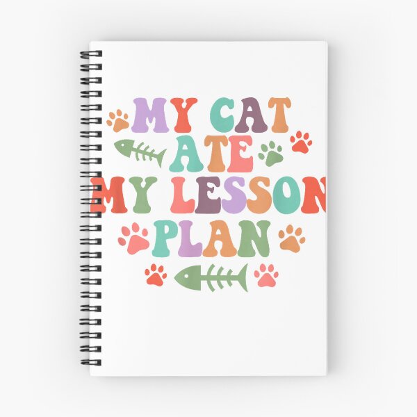 Item preview, My Cat Ate My Lesson Plan Funny Teacher Cat Lover Cat Mom T-Shirt designed and sold by Julian Segers.