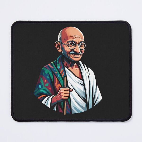 Item preview, Mahatma Gandhi Portrait Vector Art Illustration designed and sold by Owcomm.