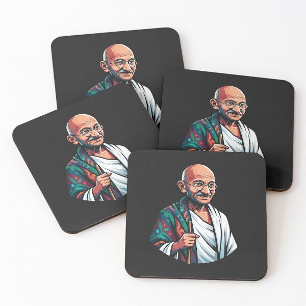 Item preview, Mahatma Gandhi Portrait Vector Art Illustration designed and sold by Owcomm.
