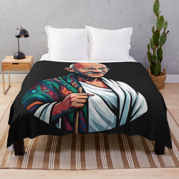 Item preview, Mahatma Gandhi Portrait Vector Art Illustration designed and sold by Owcomm.
