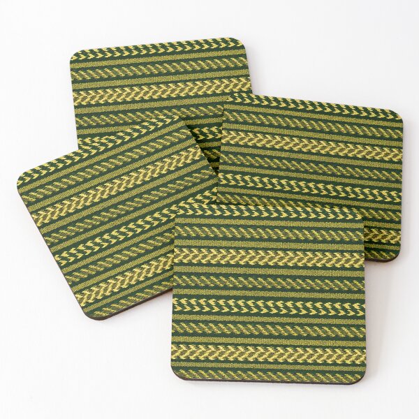 Item preview, Green and Gold Woven Pattern designed and sold by DansCreations42.