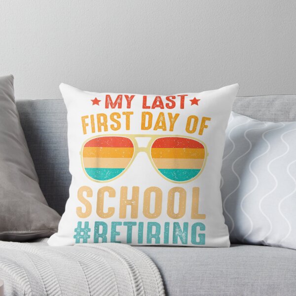 Item preview, My Last First Day of School Retiring Teacher Vintage Retro T-Shirt designed and sold by darknessman666.