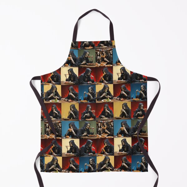 Item preview, Grim Reaper eating food, collage, Skulls - Anime, manga, designed and sold by 4gottenlore.