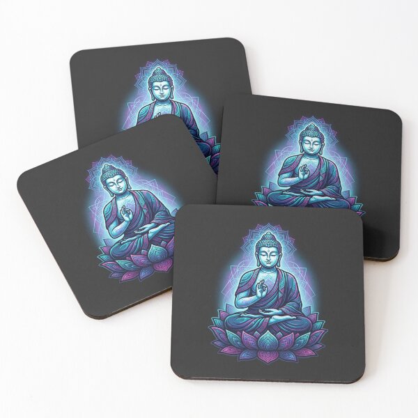 Item preview, Glow Neon Buddha Lotus Flower Meditation designed and sold by Owcomm.