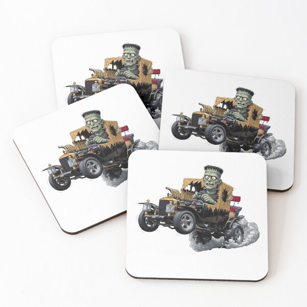 Item preview, Monster Mechanic Frank – Hot Rod Burnout designed and sold by Classic Chaos Creations.