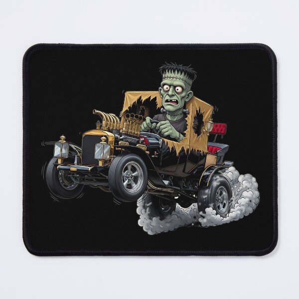 Item preview, Monster Mechanic Frank – Hot Rod Burnout designed and sold by Classic Chaos Creations.