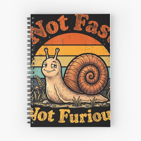 Item preview, Not Fast Not Furious Funny Retro Snail Pace designed and sold by linendaust.