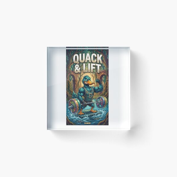 Item preview, Funny Duck Gym Workout Quack and Lift Muscle Duck Fitness Sticker designed and sold by fastansic.