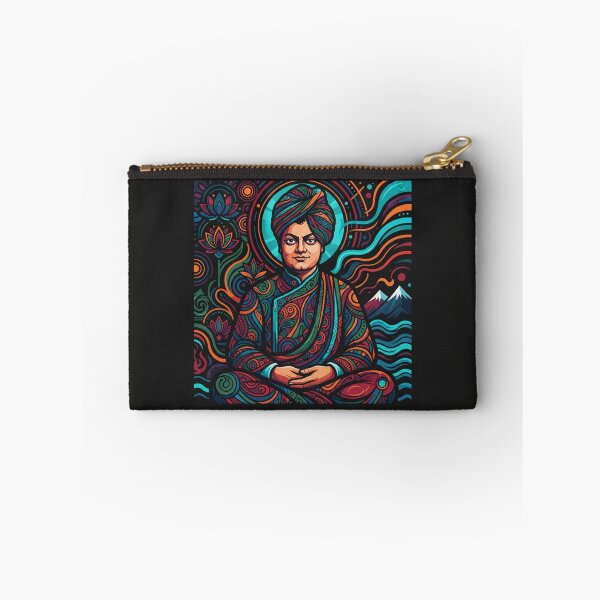 Item preview, Swami Vivekananda Meditative Lotus Pattern Portrait designed and sold by Owcomm.