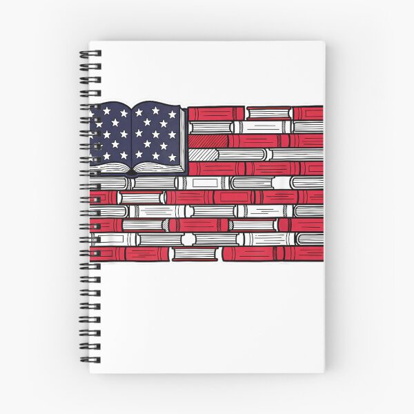 Item preview, Patriotic Book Flag Reading American Flag Books Teacher T-Shirt designed and sold by Otako88.