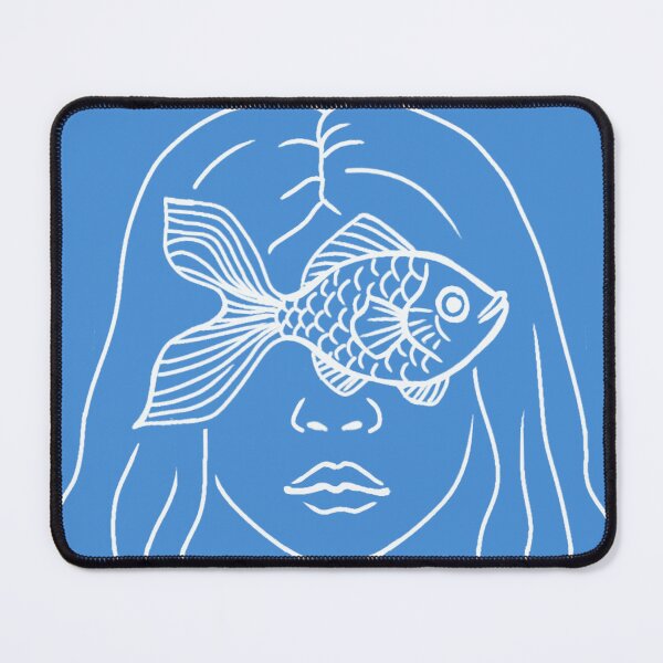Item preview, Goldfish girl(white and blue) designed and sold by nereid32.