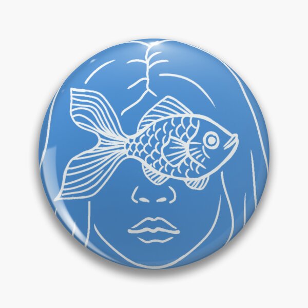 Item preview, Goldfish girl(white and blue) designed and sold by nereid32.
