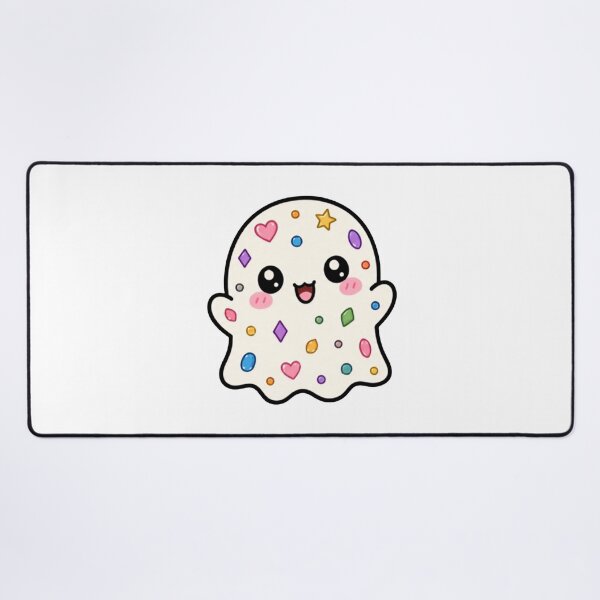 Item preview, Happy Bejeweled Kawaii Ghost designed and sold by lotsofniches.