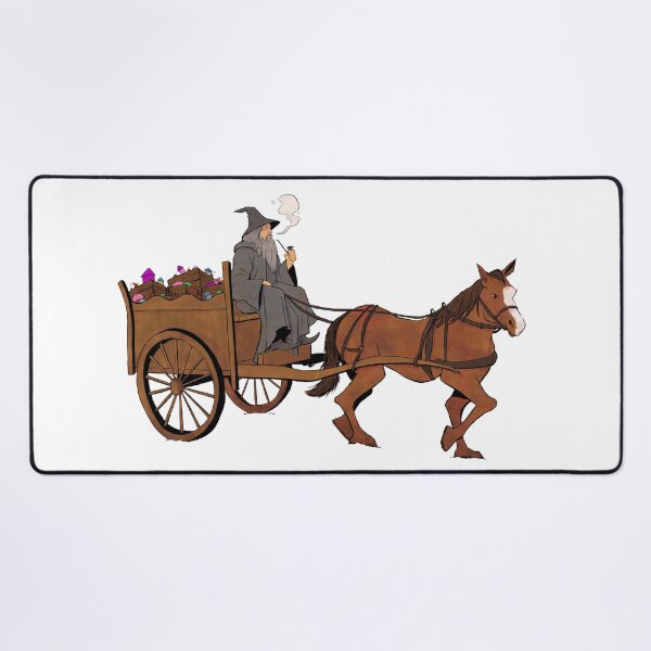 Item preview, Gandalf Lord of the Rings Cartoon Illustration designed and sold by The A-Press.
