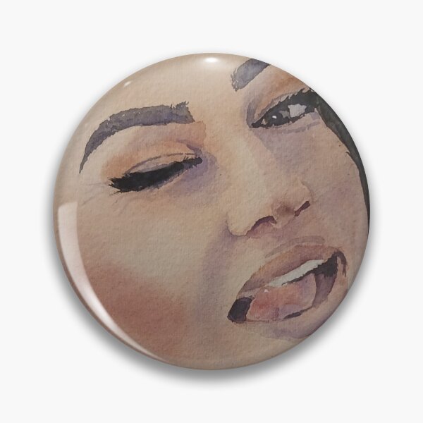 Item preview, Watercolor Portrait of Expressive Woman Showing Tongue designed and sold by SlavaArt.