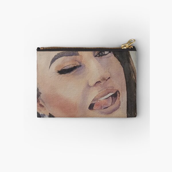 Item preview, Watercolor Portrait of Expressive Woman Showing Tongue designed and sold by SlavaArt.