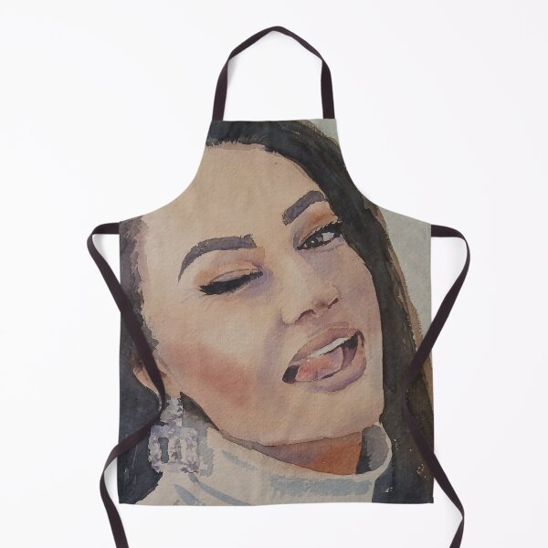 Item preview, Watercolor Portrait of Expressive Woman Showing Tongue designed and sold by SlavaArt.