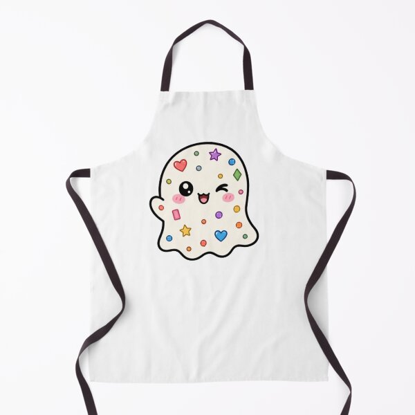 Item preview, Happy Bejeweled Kawaii Ghost Winking designed and sold by lotsofniches.