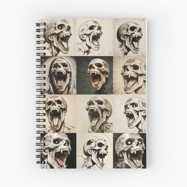 Item preview, Screaming Skull collage, Skulls - Anime, manga, designed and sold by 4gottenlore.