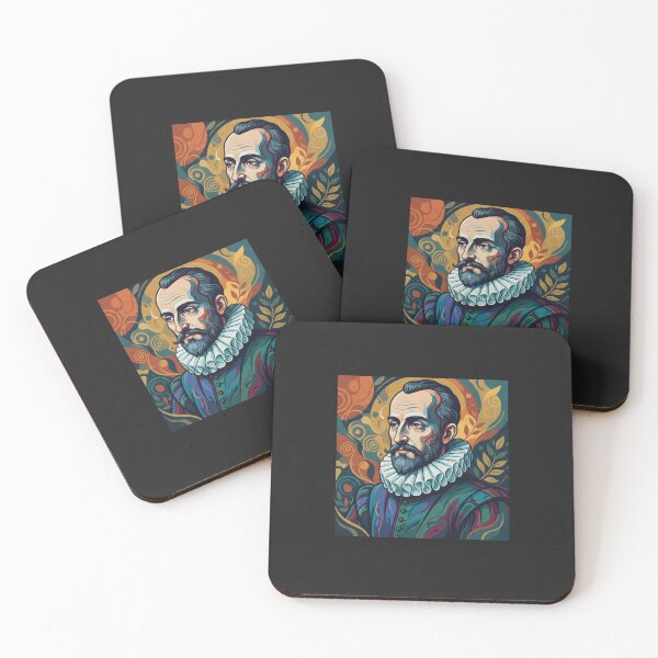 Item preview, Miguel de Cervantes Renaissance Portrait Masterpiece designed and sold by Owcomm.