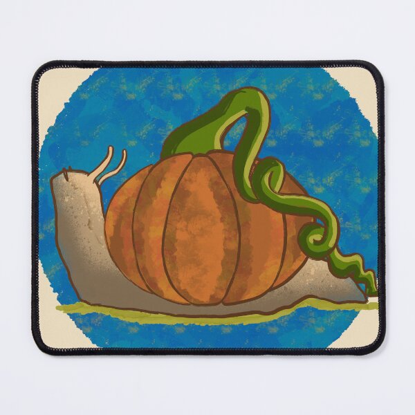 Item preview, Pumpkin Snail – Cozy Autumn Cottagecore Creature designed and sold by TheArtOfTreble.