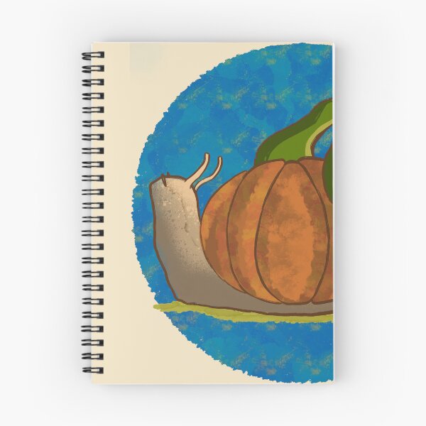 Item preview, Pumpkin Snail – Cozy Autumn Cottagecore Creature designed and sold by TheArtOfTreble.