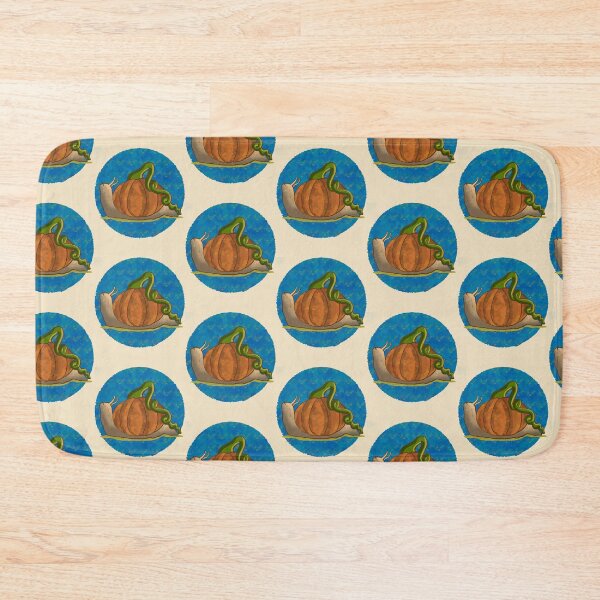 Item preview, Pumpkin Snail – Cozy Autumn Cottagecore Creature designed and sold by TheArtOfTreble.