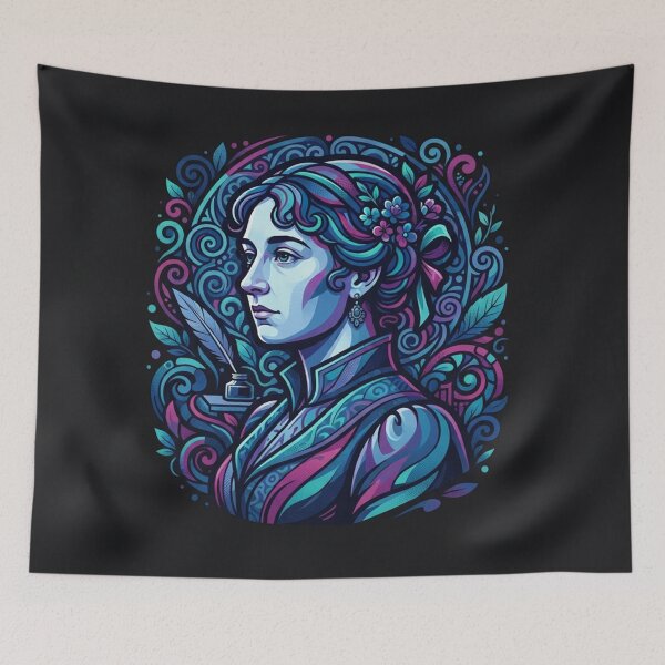 Item preview, Jane Austen Writer Portrait Illustration designed and sold by Owcomm.