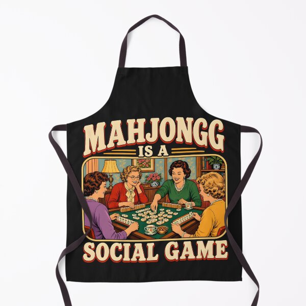 Artikelvorschau, Mahjong ist ein Gesellschaftsspiel – Vintage-Mahjong-Abend-Retro-Spiel für Damen als Geschenkidee entworfen und verkauft von WearVerse440.