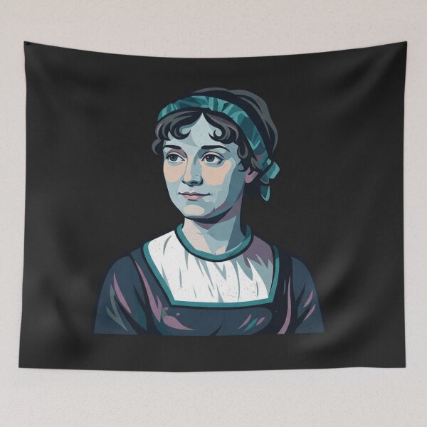 Item preview, Jane Austen Portrait Vintage Illustration Style designed and sold by Owcomm.