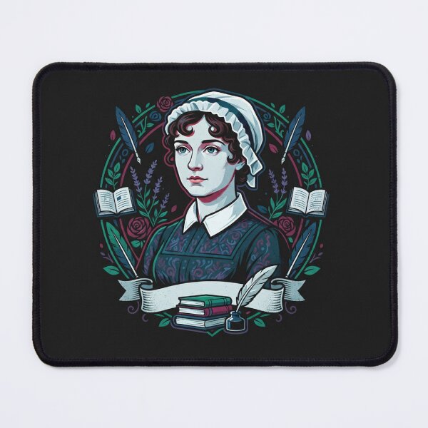 Item preview, Jane Austen Literary Classic Portrait Illustration designed and sold by Owcomm.