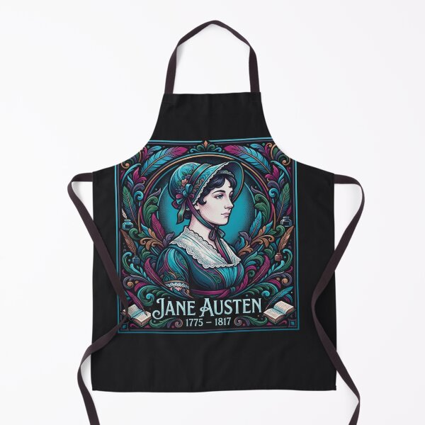 Item preview, Jane Austen Vintage Floral Portrait Illustration designed and sold by Owcomm.