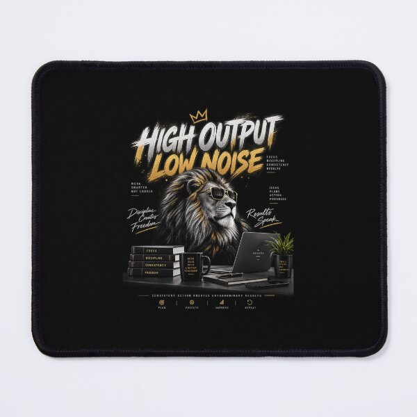 Item preview, High Output Low Noise – Focus & Productivity Typography designed and sold by ZoomTaDesign.