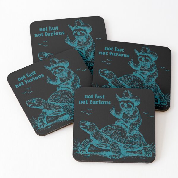 Item preview, Not Fast Not Furious Vintage Sloth Turtle Humor designed and sold by linendaust.