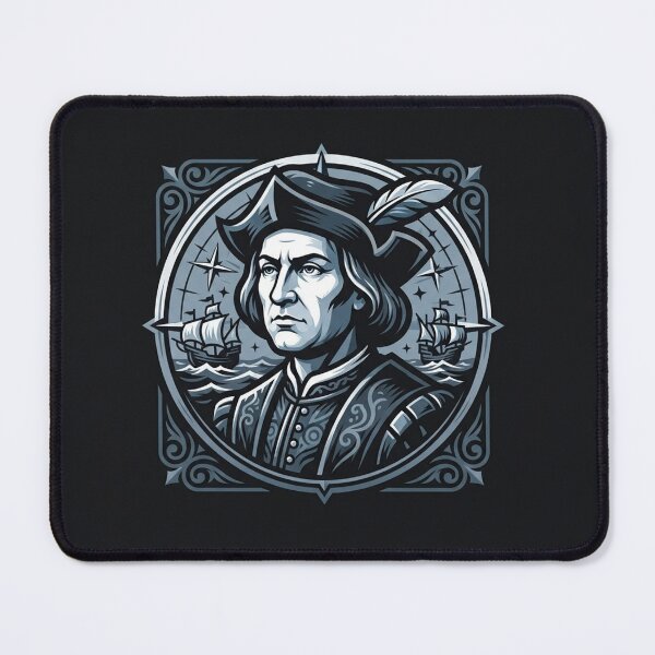 Item preview, Christopher Columbus Explorer Vintage Nautical Portrait designed and sold by Owcomm.