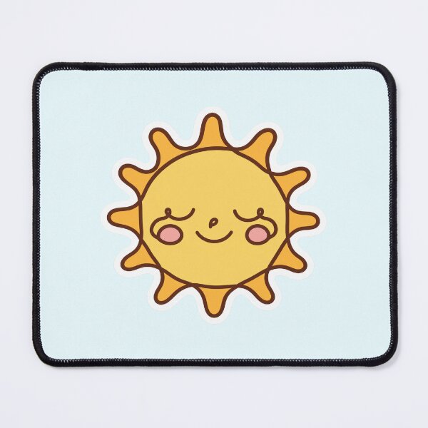 Item preview, Minimalist Line Art Sun Cute Sticker Design designed and sold by Inkworksbyshery.