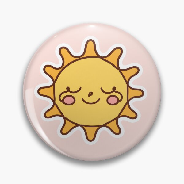 Item preview, Minimalist Line Art Sun Cute Sticker Design designed and sold by Inkworksbyshery.