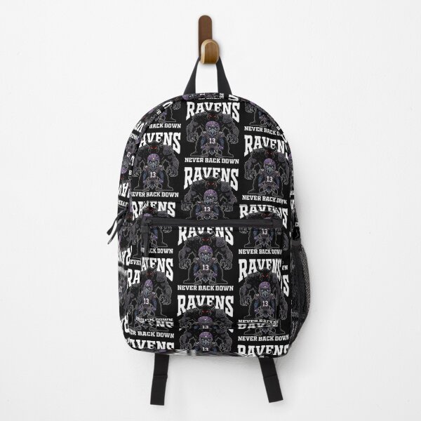 Item preview, RAVENS NEVER BACK DOWN - BAL RAVENS designed and sold by KEF Custom.