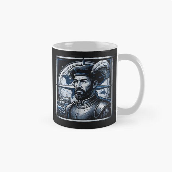 Item preview, Ferdinand Magellan Explorer Portrait Compass Art designed and sold by Owcomm.